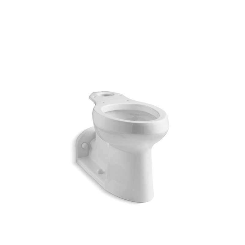 KOHLER K-4305-0 Barrington Elongated Toilet Bowl In White