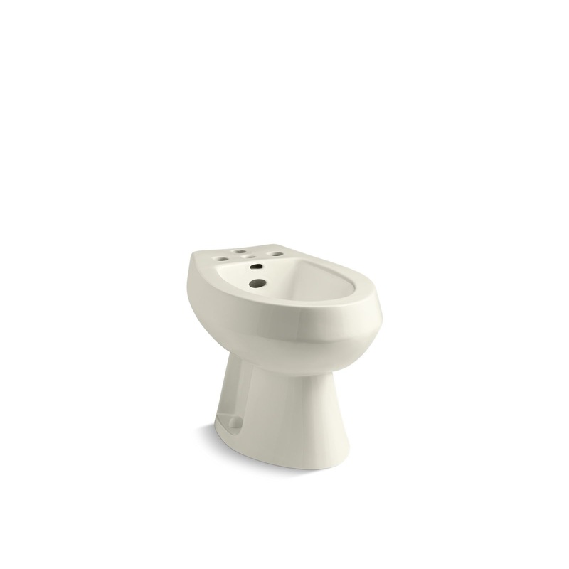 KOHLER K-4854-96 San Tropez Vertical Spray Bidet With 4 Faucet Holes In Biscuit
